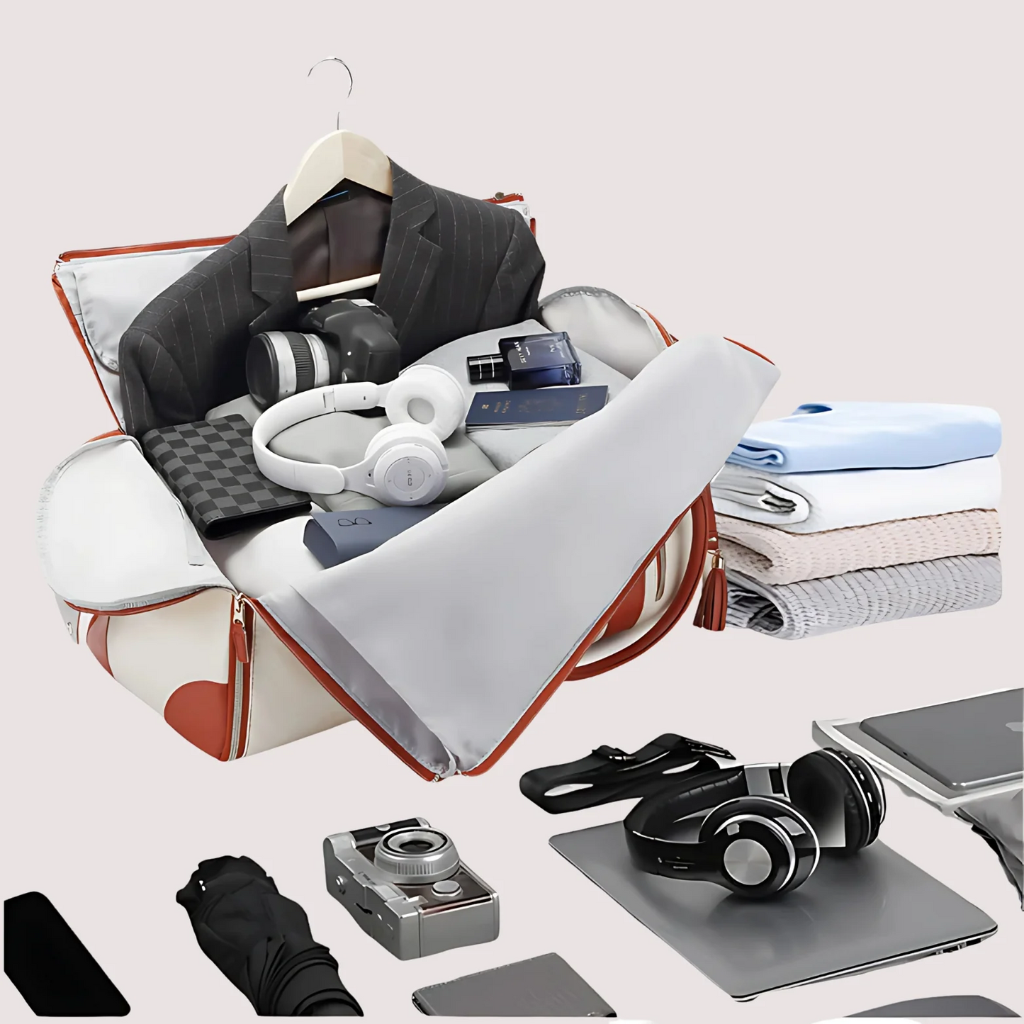 ABF™ Sac De Voyage Tout-en-Un – Roulettes